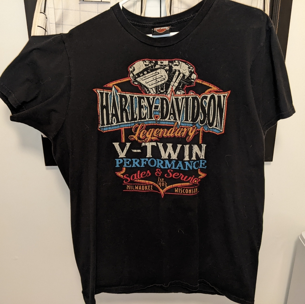 Harley -Davidson T-shirt, Black , Large